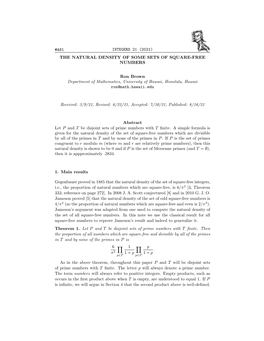 Department of Mathematics, University of Hawaii, Honolulu, Hawaii Ron@Math.Hawaii.Edu