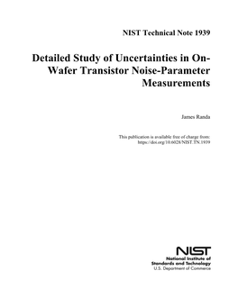 Detailed Study of Uncertainties in On-Wafer Transistor Noise-Parameter Measurements