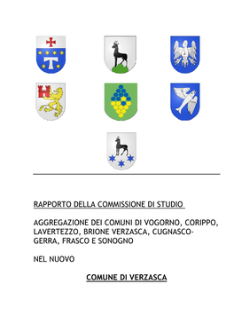 Rapporto Della Commissione Di Studio Aggregazione Dei