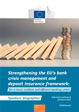 Strengthening the EU's Bank Crisis Management and Deposit Insurance Framework