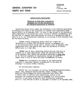 L/4153October 1955 TARIFFS and TRADE Limited Distribution