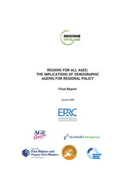 Regions for All Ages: the Implications of Demographic Ageing for Regional Policy