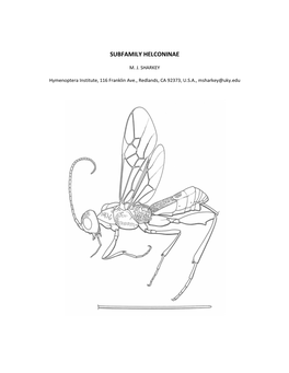 Subfamily Helconinae