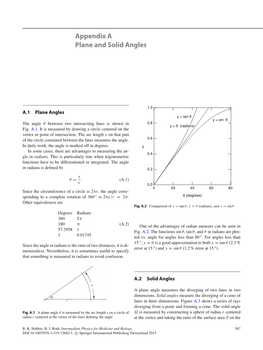 Appendix a Plane and Solid Angles