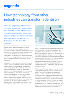 How Technology from Other Industries Can Transform Dentistry