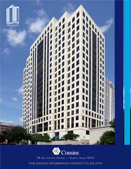 98 San Jacinto Center • Austin, Texas 78701 for LEASING