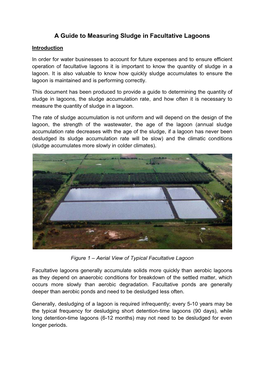 A Guide to Measuring Sludge in Facultative Lagoons