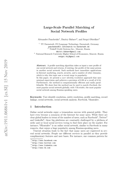 Arxiv:1911.06861V1 [Cs.SI] 15 Nov 2019 Complimentary Features and User Bases