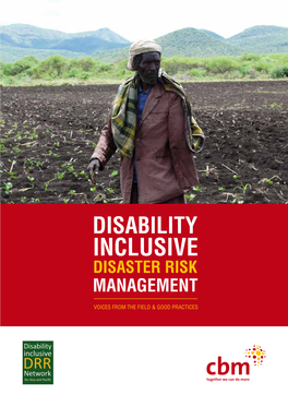Disability Inclusive Disaster Risk Management 2014