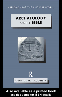 Archaeology and the Bible