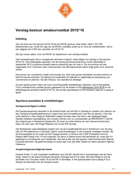 Verslag Bestuur Amateurvoetbal 2015/’16