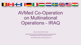 Avmed Co-Operation on Multinational Operations