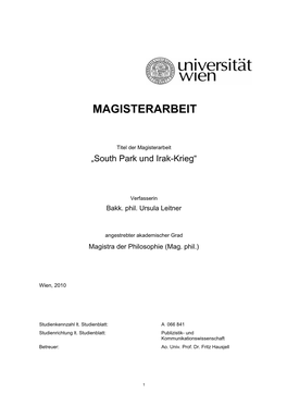 Magisterarbeit