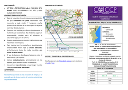 SANT MIQUEL DE LES TORROCELLES Precaución Al Disfrutar De Las Vistas Para No Dejar De CASTELL PROVINCIA: Controlar Donde Pisamos