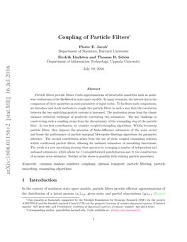 Coupling of Particle Filters∗