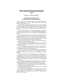 Great Excommunicator (2002) by Rev