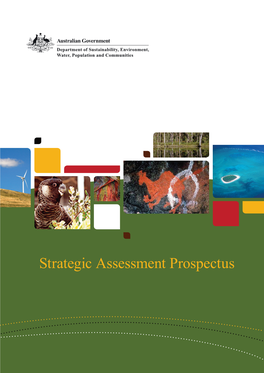 Strategic Assessment Prospectus © Commonwealth of Australia 2013