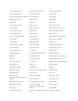 Freshwater Inventory April