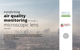 Air Quality Monitoring Through a Microscopic Lens March 2020