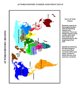 Ap World History Summer Assignment 2018-19