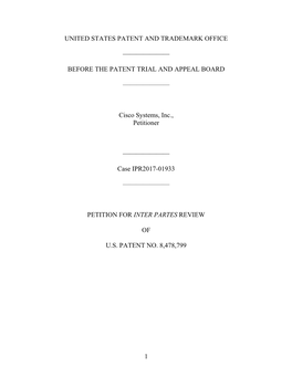 Before the Patent Trial and Appeal Board