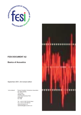 FESI DOCUMENT A2 Basics of Acoustics