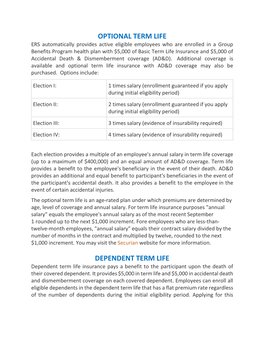 Optional Term Life