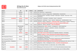 DB Regio Bus NL Mainz Gültig Am 16.07.2021 Letzter Schultag Sommerferien 2021 Bereich Bad Kreuznach