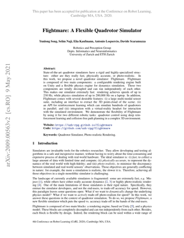 Flightmare: a Flexible Quadrotor Simulator