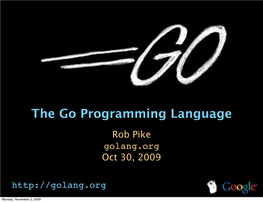 The Go Programming Language