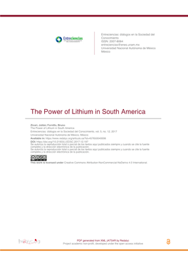 The Power of Lithium in South America