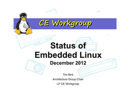 Status of Embedded Linux