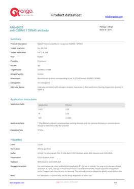 Anti-GSDME / DFNA5 Antibody (ARG42602)