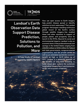 Landsat's Earth Observation Data Support Disease Prediction