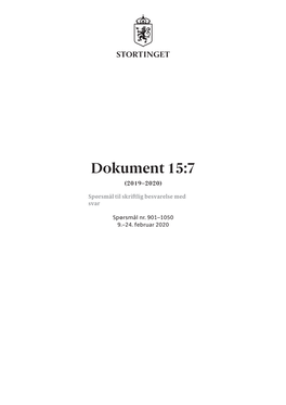 Dokument 15:7 (2019–2020)