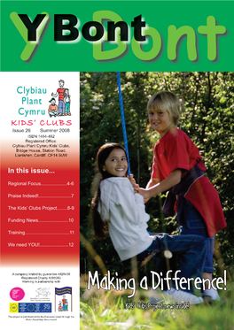 Kids' Clubs Project News Inside!