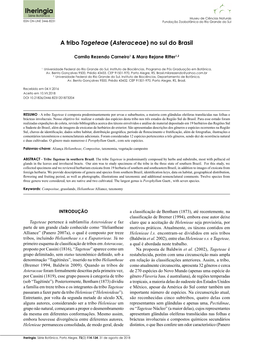 Iheringia, Série Botânica, Porto Alegre, 73(2):114-134, 31 De Agosto De 2018