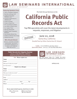 California Public Records