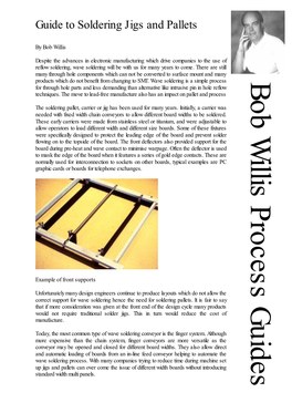 Guide to Soldering Jigs and Pallets