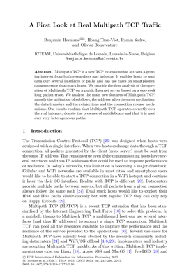 A First Look at Real Multipath TCP Traffic