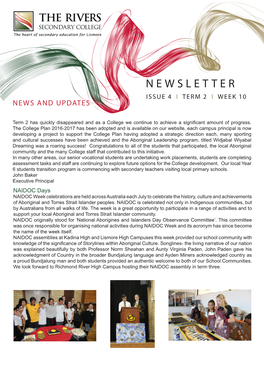 Newsletter Issue 4 I Term 2 I Week 10 News and Updates