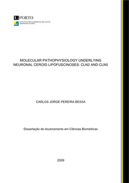 Molecular Pathophysiology Underlying Neuronal Ceroid Lipofuscinoses: Cln2 and Cln5