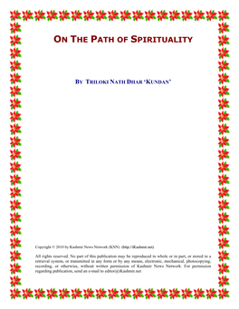 On the Path of Spirituality