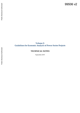 Guidelines for Economic Analysis of Power Sector Projects