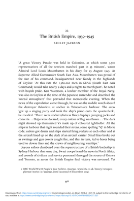 British Empire and the Second World War