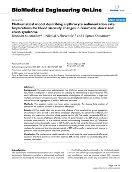 Biomedical Engineering Online Biomed Central