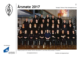 Årsmøte 2017 Torsdag 9