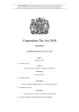 Corporation Tax Act 2010