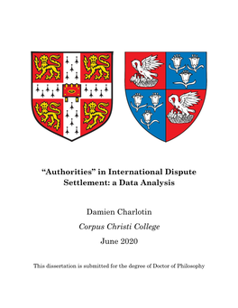 Authorities in International Law – Phd Thesis