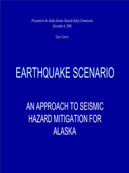 California Earthquake Senario